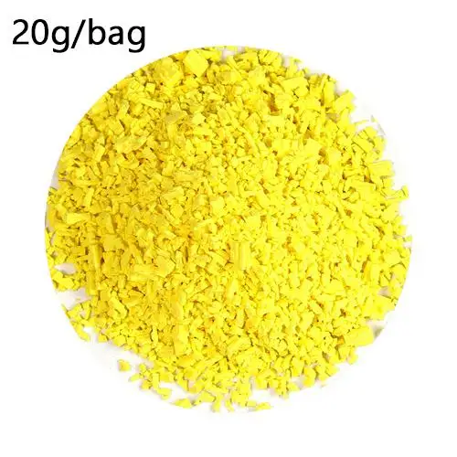 20g Yellow 20 г/пакет Аддитивные амулеты поддельные спринклеры для наполнителя слизь поставки Diy для десерта, шоколада бисерная глина слизь торт украшения игрушки - Цвет: 20g Yellow