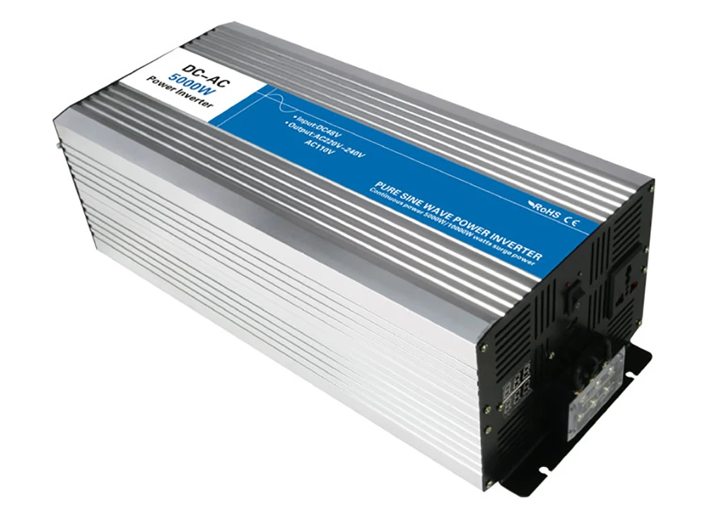 

Intelligent mute inverter. DC 12 to 220V universal socke5000W real power converter peak10000W
