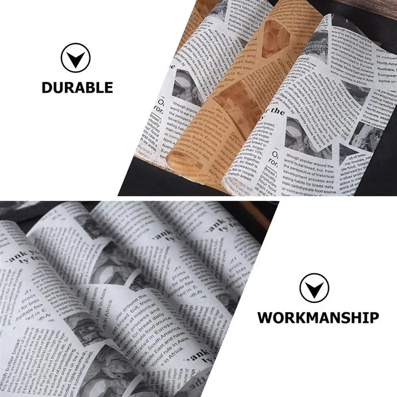 

500pcs Hamburgers Silicone Paper Snack Fries Pad Paper Baking Paper for Home