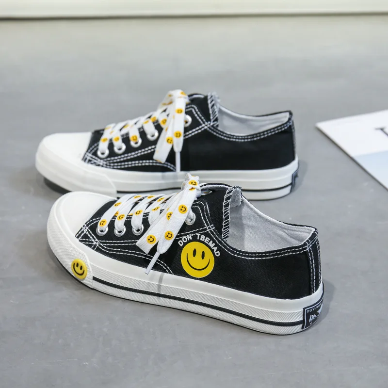 

Canvas Shoes Women Vulcanize Shoes student Solid color Sneakers Ladies Flats Casual Breathable Walking travel Tennis shoes new