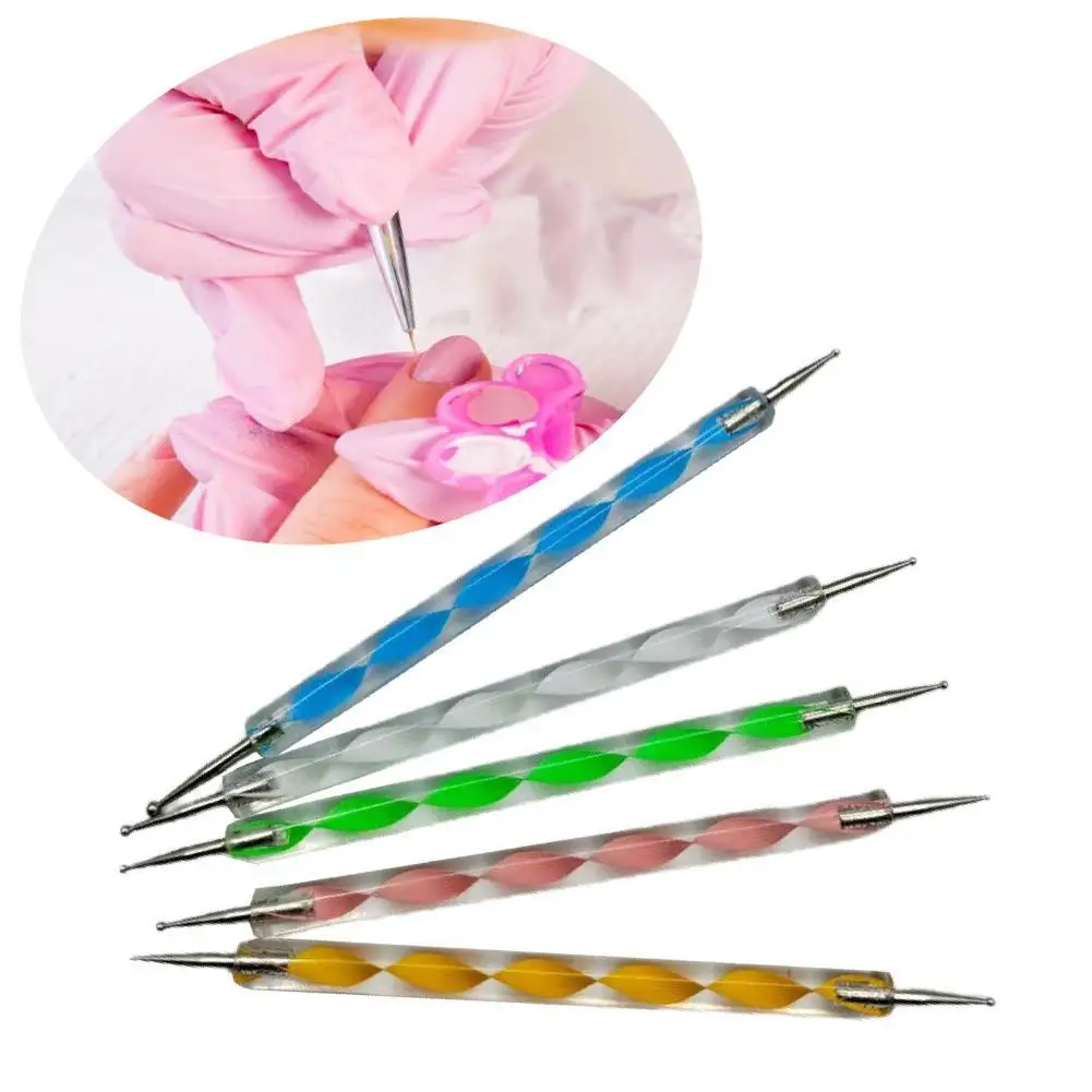 Набор из 5 предметов УФ-гель для рисования ногтей точечная ручка акриловая стразы