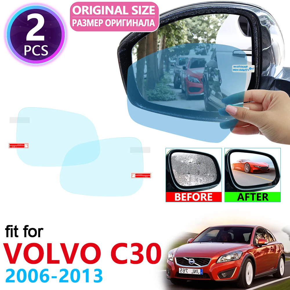 Для VOLVO C30 R-Design 2006 ~ 2013 Полное покрытие для зеркала заднего вида непромокаемая
