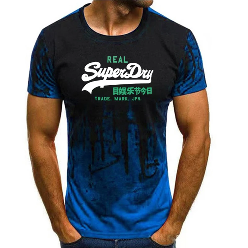 

2021 Summer Fashion New Men's T-shirts Ink Danqing Painting 3D Printing Casual Short Sleeve Breathability Super Good Top