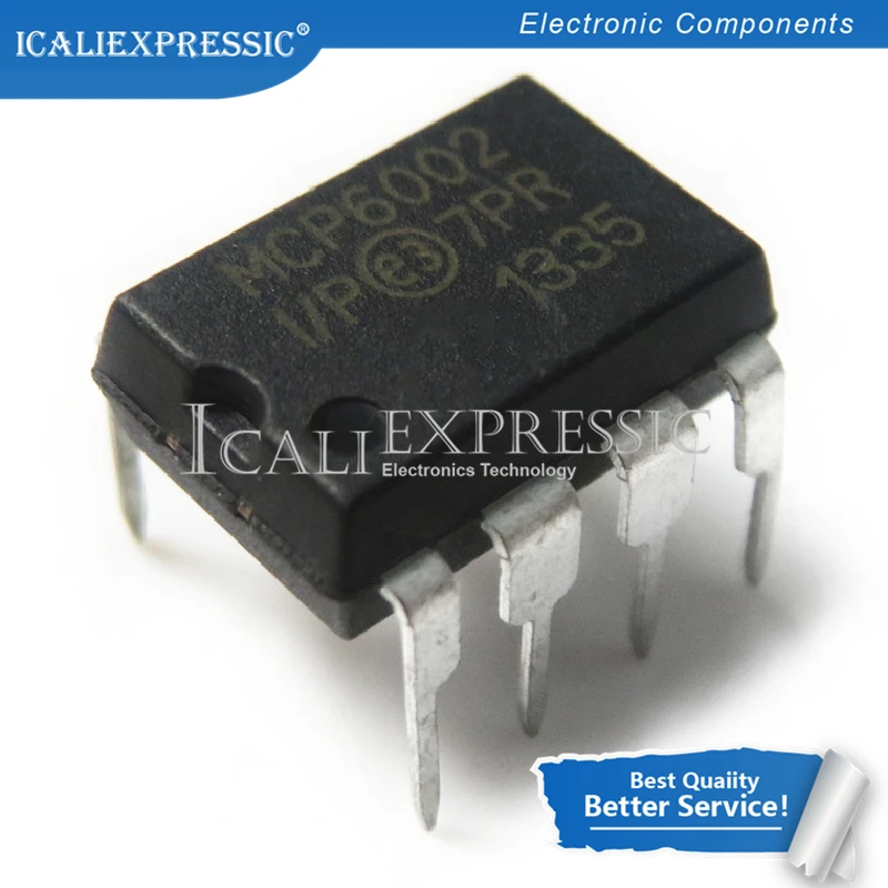 

10PCS MCP6002-I/P MCP6002 DIP-8 new original quality assurance In Stock