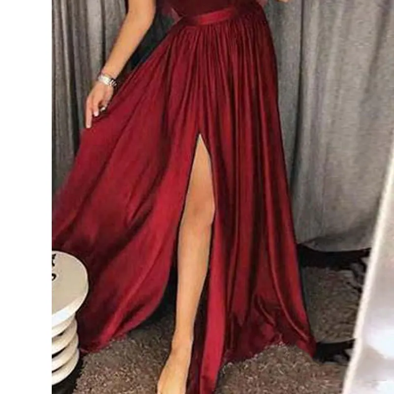 Женские Модные шифоновые длинные макси юбки женские летние повседневные