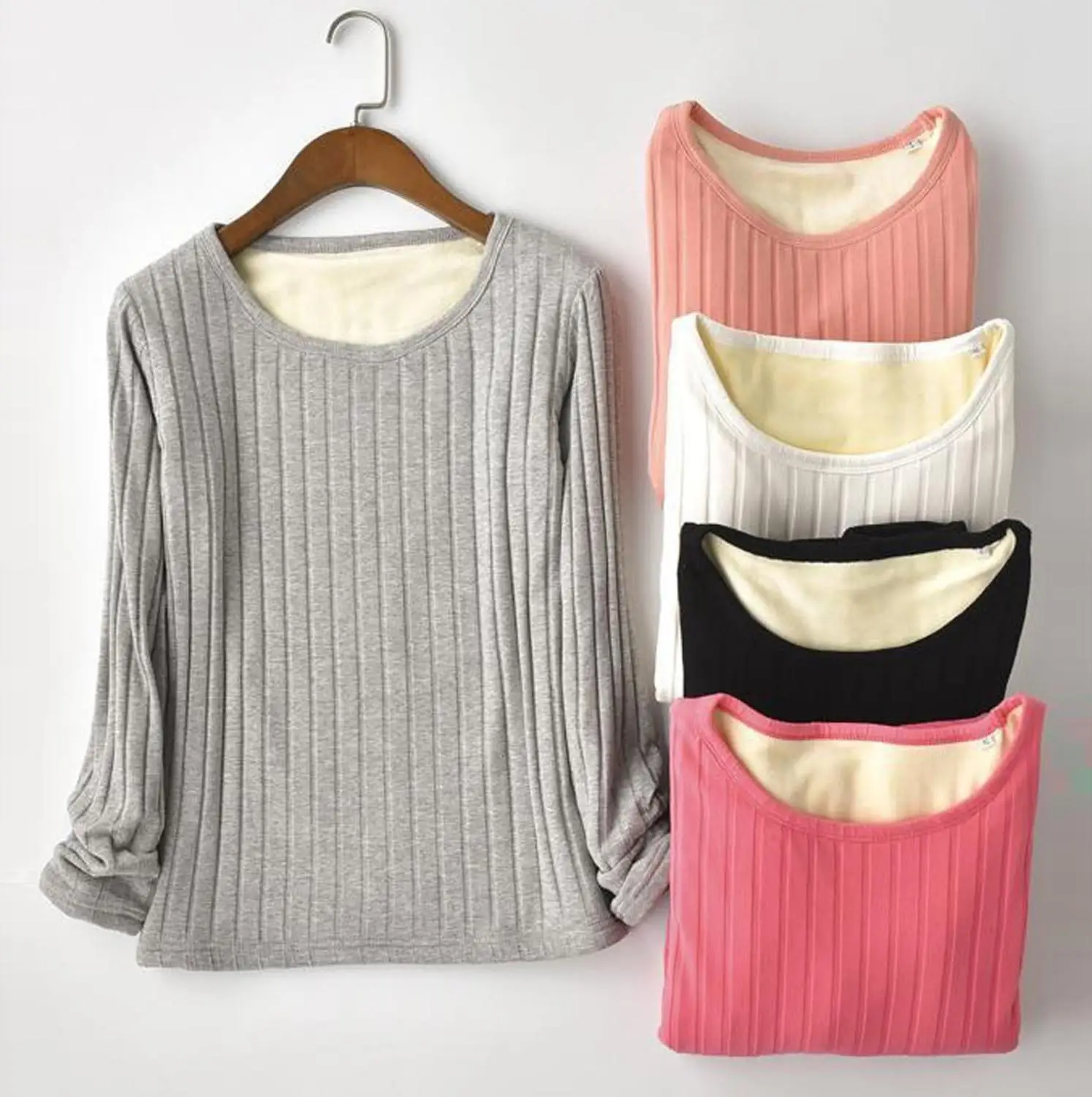 Женская бархатная утепленная терморубашка теплое термобелье колготки женские