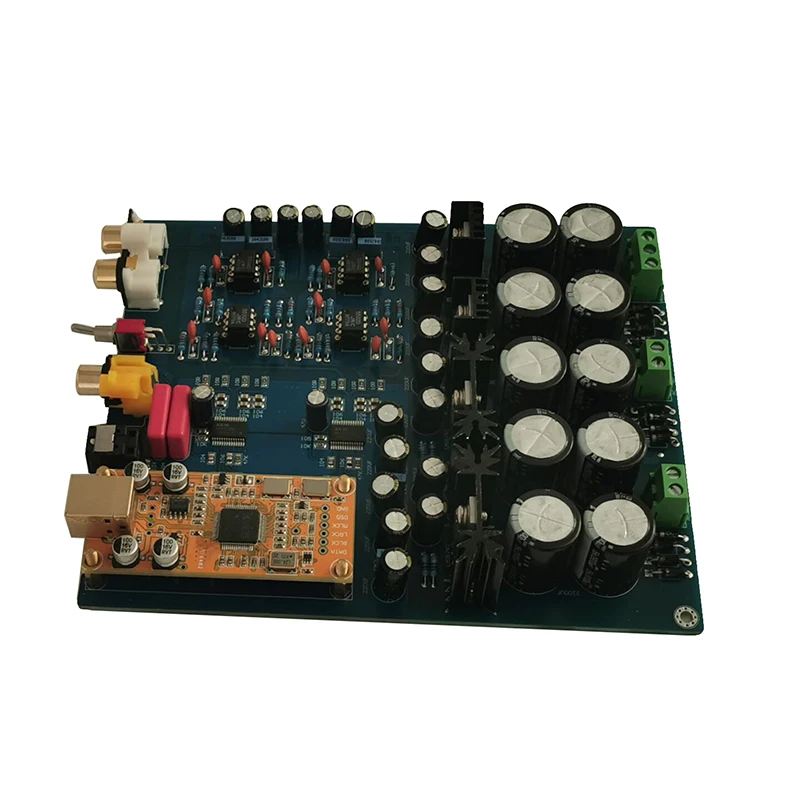 

AK4396VF+AK4113 Decoder DAC Dual Chip Board Supports Fiber Optic Coaxial USB Input
