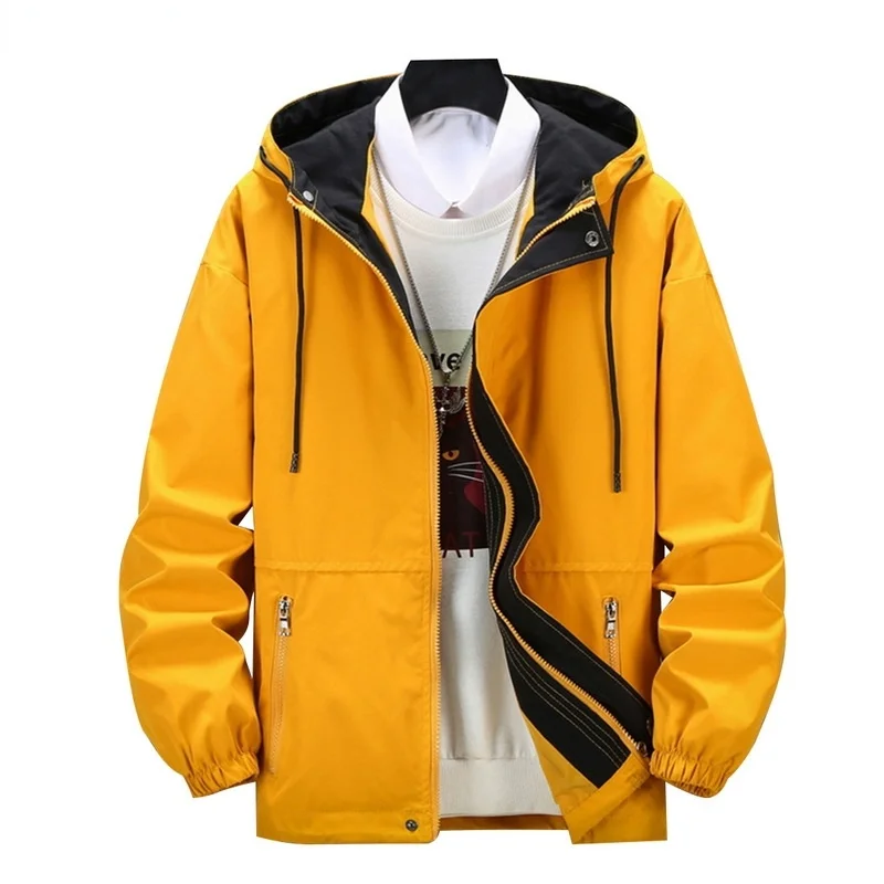 

Куртка-бомбер мужская оверсайз, Повседневная модная бейсбольная куртка, пальто, весна-осень