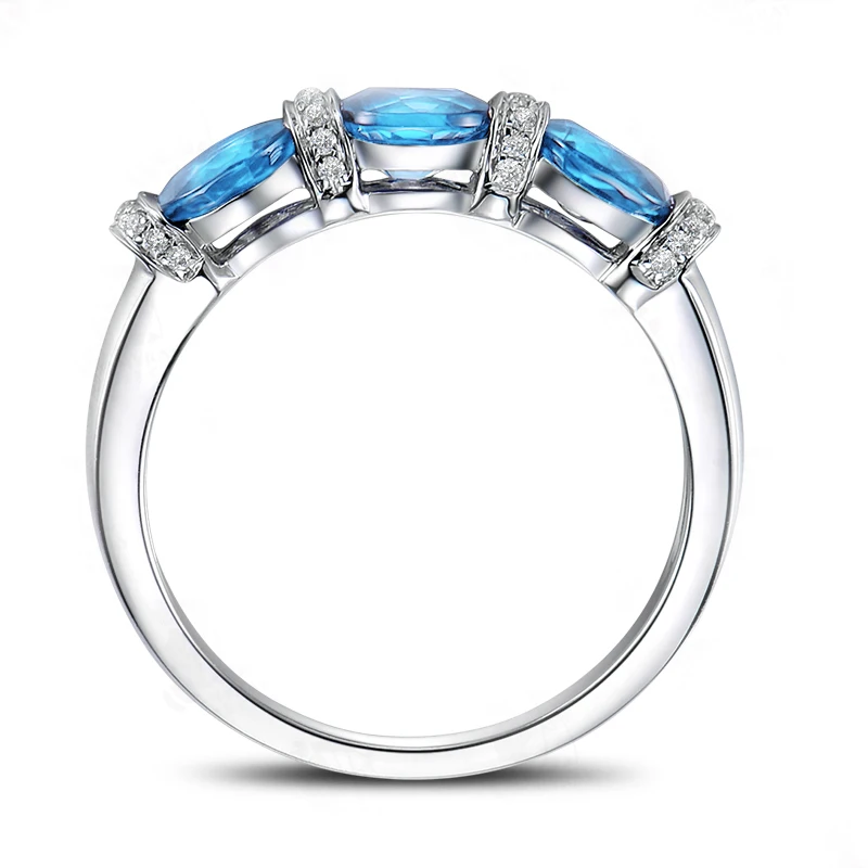 

QYI Engagement Ring 1.5 Ct Oval Cut Natural Sky Blue Topaz Luxury 925 Sterling Silver Gemstone Rings For Women Fine Jewelry
