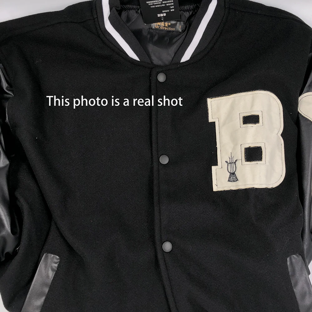 

2021 Winter harajuku temperament hip-hop print baseball uniform women street loose coat stitching jacket dropshipping