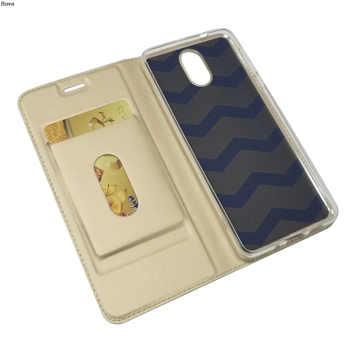 Матовый Чехол-бумажник с откидной крышкой чехол для Nokia 3 магнитный поглощающий