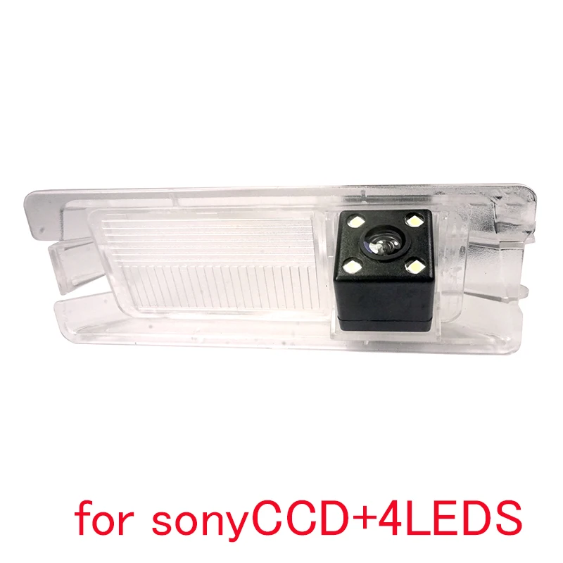 sonyccd with LED Автомобильная камера заднего вида для SONY ccd Nissan March Renault Logan Renault Sandero dacia Sander Stepway Dynamic tracks - Название цвета: sonyccd with LED
