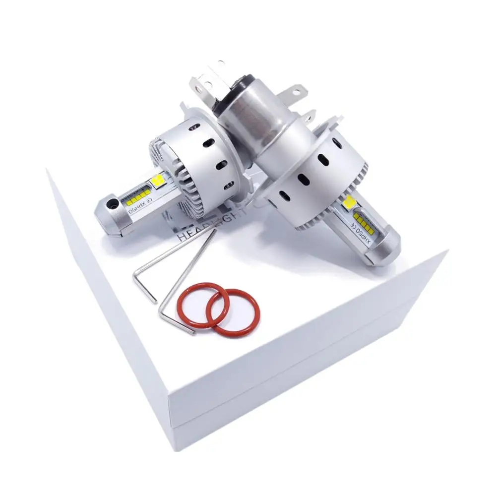 7 светодиодный Светодиодная лампа для автомобильных фар H11 LED XHP50 чипы 80 Вт 6500 лм