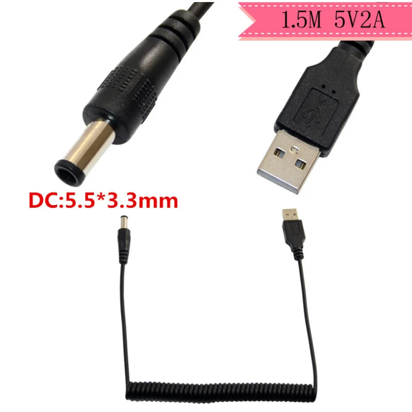 

Зарядный кабель с USB на DC5, 5 Х5, 5 мм DC5, 5 х2, 5 мм
