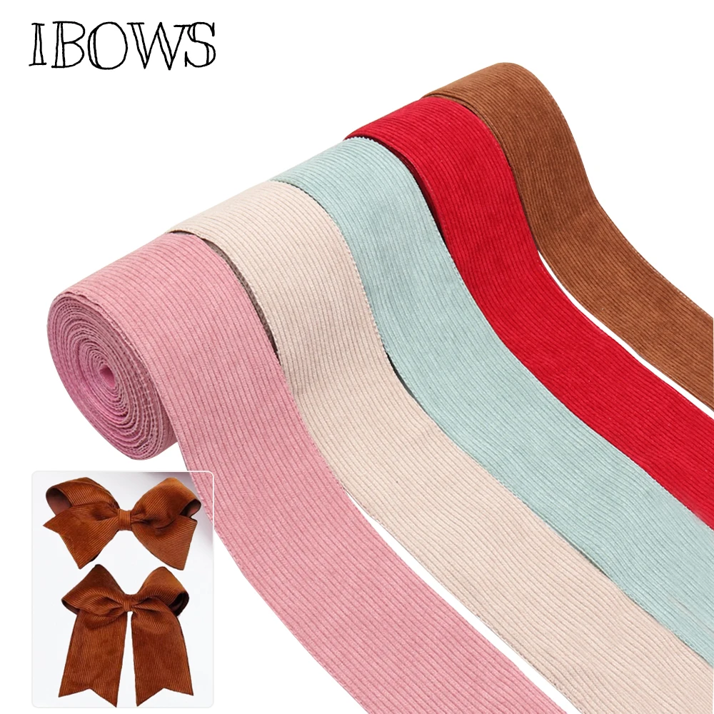 Вельветовая лента IBOWS 3 дюйма 75 мм ткань для ношения одежды аксессуары рукоделия