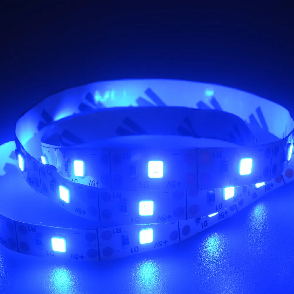 5V 2835 60SMD/100 см белый/теплый белый/синий Светодиодные ленты светильник бар ТВ