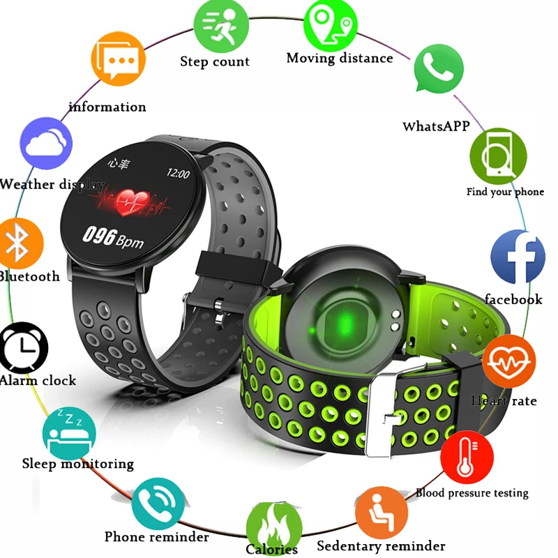 Новые смарт часы Android водонепроницаемые спортивные мужские и женские умные с