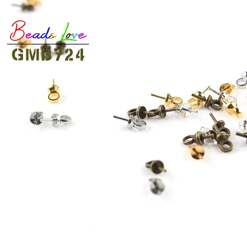 Булавка для бижутерии серебристого цвета 6 х3 мм 100 шт. | Украшения и аксессуары