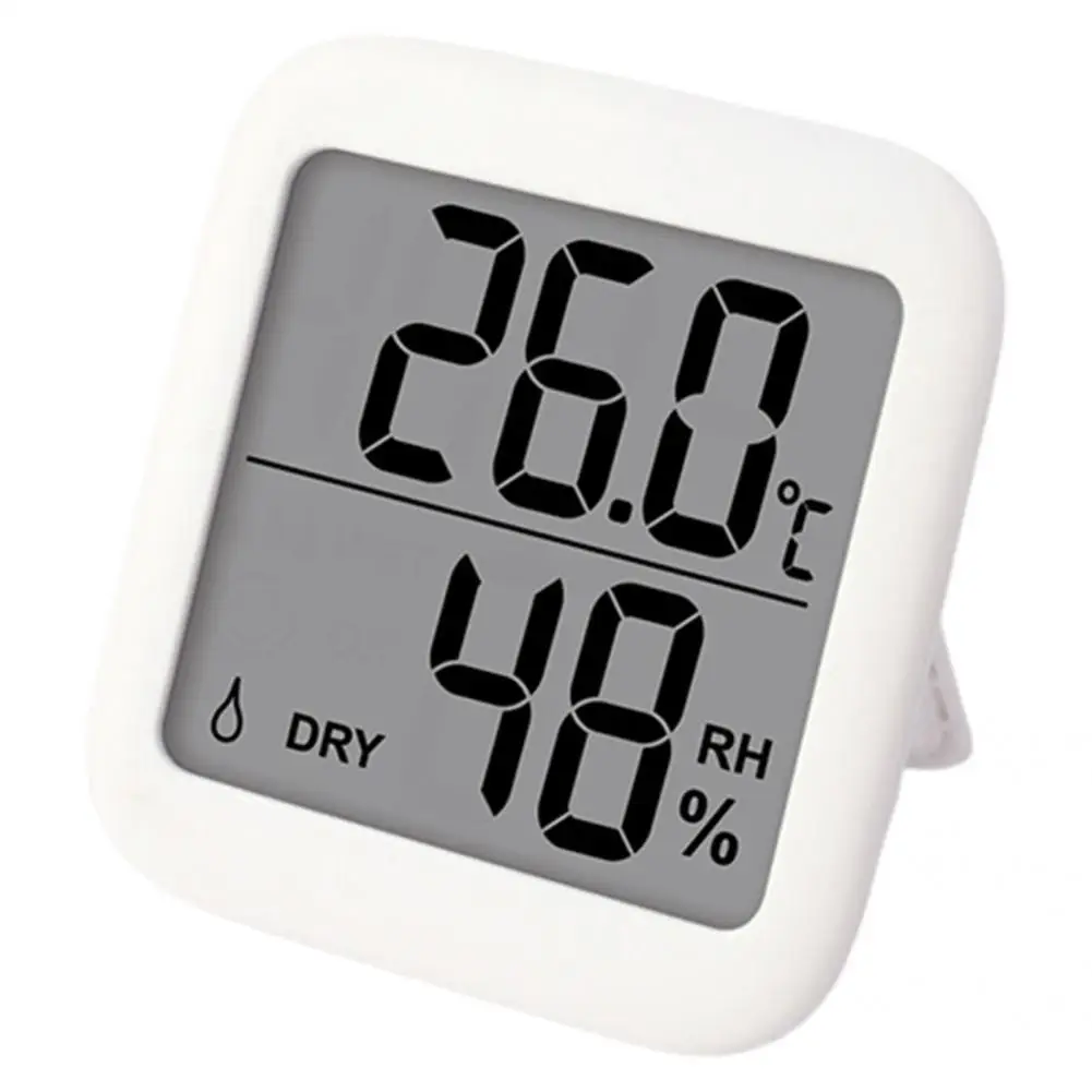 

Lightweight Convenient Mini Wireless Electronic Hygrometer Gauge ABS Digital Thermometer Foldable Bracket for Outdoor