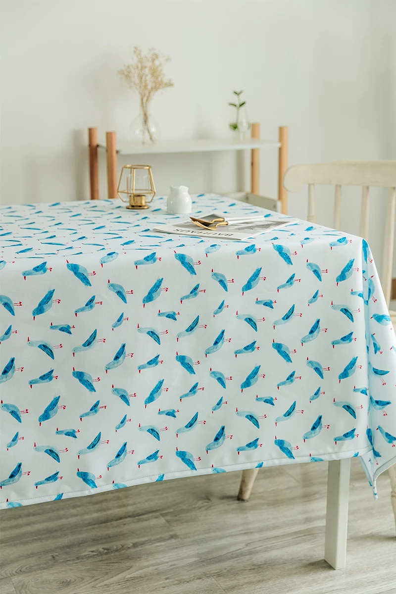 

Cartoon Tablecloth Waterproof Heat Proof and Oil-Proof Dining Table Cushion Cute Ins Fabric Nordic Coffee Table SquareTablecloth