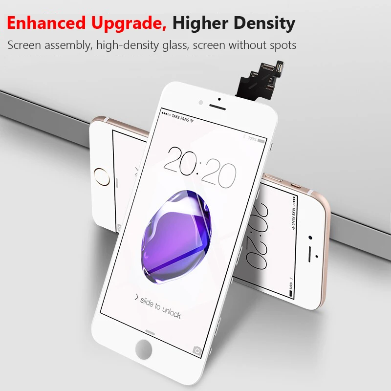 AAAA + для iPhone 8 ЖК дисплей с 3D силой сенсорный экран дигитайзер сборка Замена 4 7