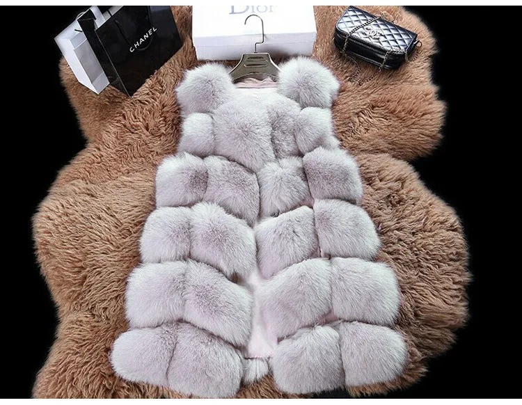 зимняя куртка искусственный мех женщина 2019 одежда без рукава теплое кожаное