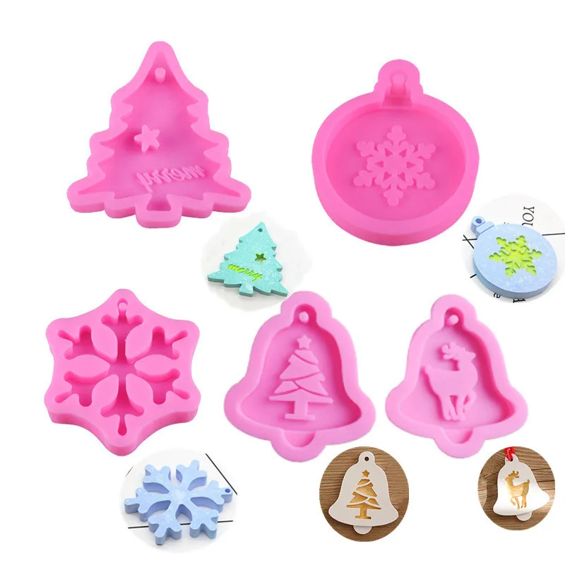 5 стилей Рождественский воск для ароматерапии силиконовая форма снежинка лося