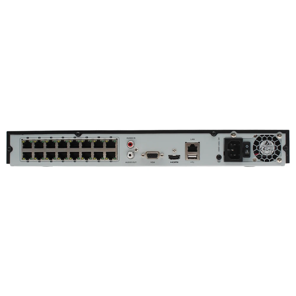 Hikvision HiLook OEM NVR 216MH C/16 P 16 CH POE канальный H.265 видео наблюдение 4K сетевой