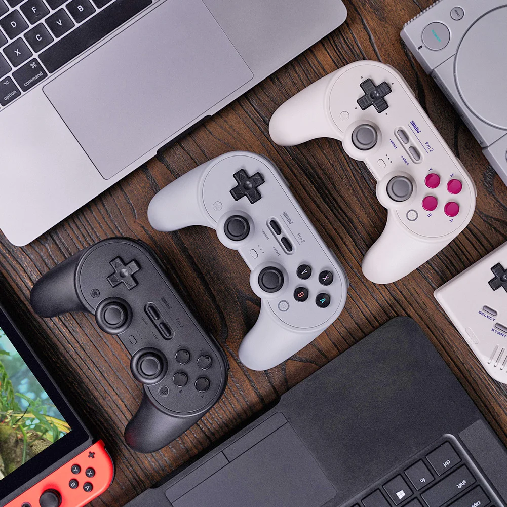 

Беспроводной геймпад 8Bitdo Pro 2 SN30 Pro + SN30 Pro, Bluetooth-совместимый контроллер для Windows, Android, macOS, Nintendo Switch, Steam