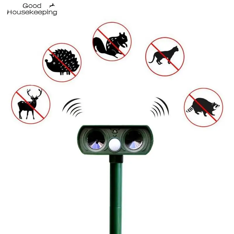 2020 креативный и безопасный Открытый Солнечный ультразвуковой отпугиватель сада