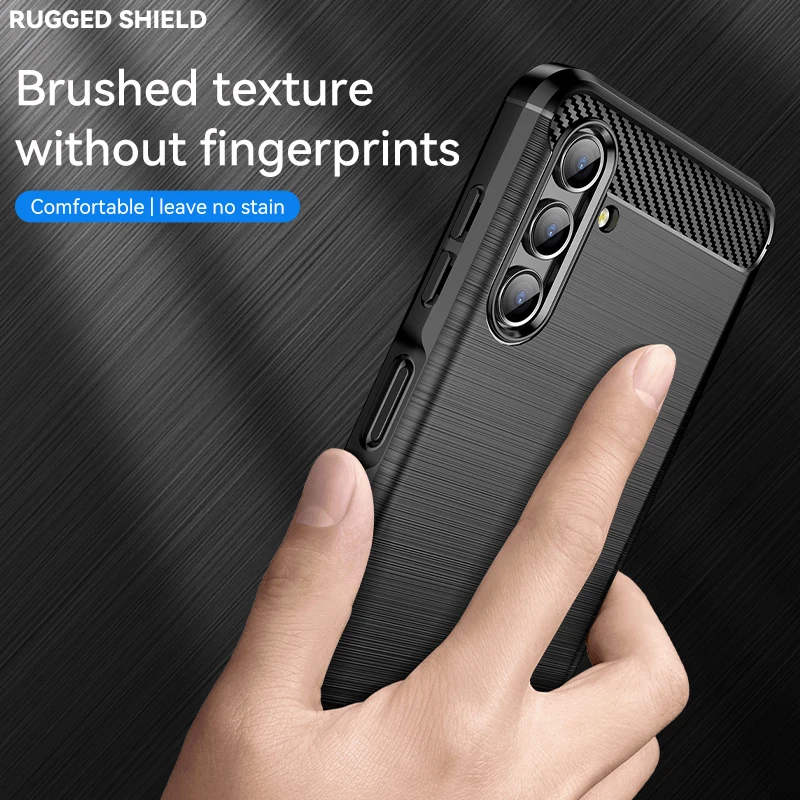 For Samsung Galaxy A13 Case Cover For Samsung Galaxy A13 A12 A03S A22 A52 Shell Soft Carbon Fiber Phone Bumper For Samsung A13