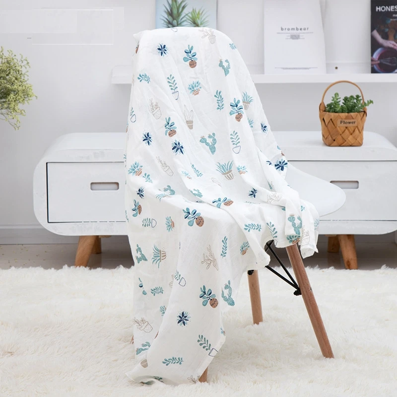 

Baby Banboo Fiber Gauze Towel Wrap Receving Blanket Newborn Baby Swaddle Cocoon Bag Cloths Kids Wash Baths Children Things