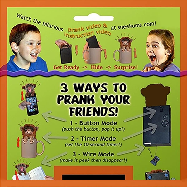 

Surprise Spoof Monkey Jitters Popped Up Christmas Prank Toys Tricky for Kids Adult NSV775