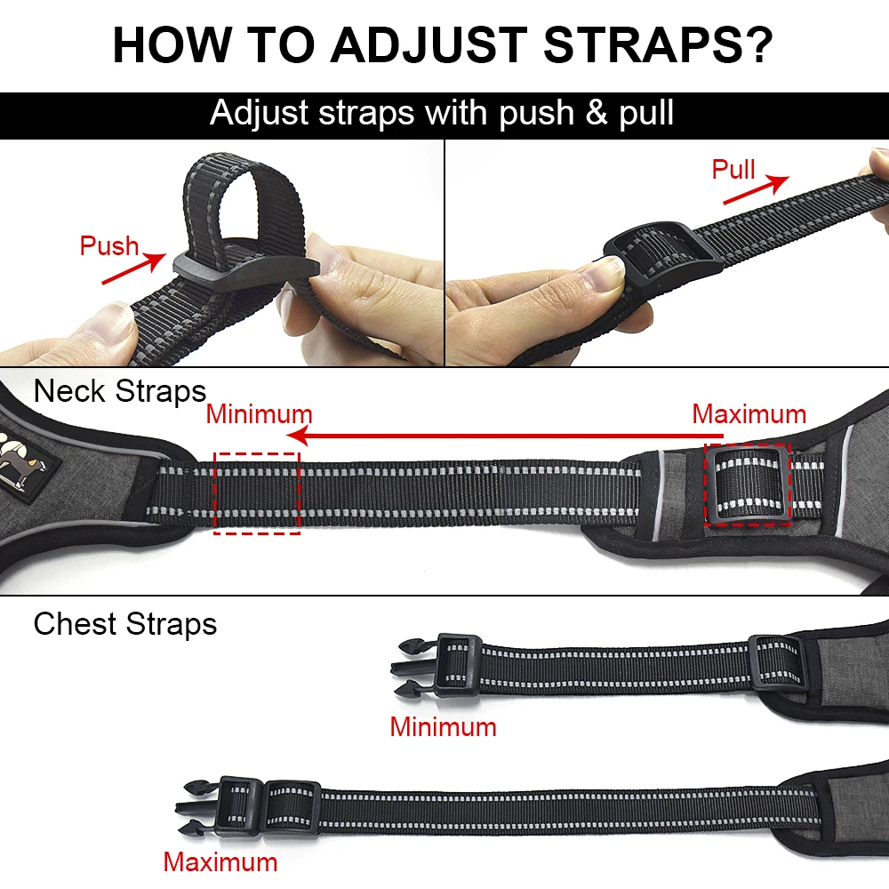 Шлейка для собак Bitsymore регулируемый светоотражающий жилет водонепроницаемый