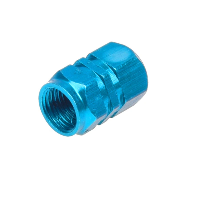 4X Tire Wheel Rims Stem Air Valve Caps Tyre Cover Car Truck Bike Blue Aluminum | Спорт и развлечения
