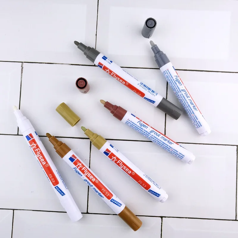 Waterproof Tile Gap Repair Color Pen White Refill Grout Mouldproof Filling Agents Wall Porcelain Bathroom Paint Cleaner | Обустройство