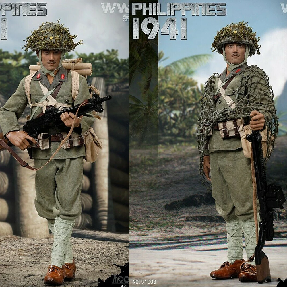 

1/6 Второй мировой войны 1941 Битва за Филиппины 91003 Солдат модель 12 дюймов полный набор фигурку вентиляторы подарки предпродажа