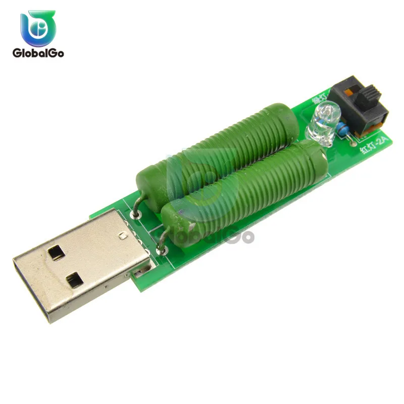 2A/1A разряжения USB Батарея нагрузки резисторный переключатель модуль