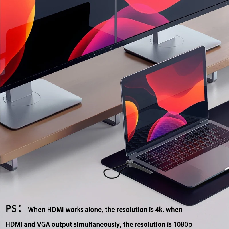 12 в 1 Тип USB C концентратор двойной Hdmi Rj45 Мульти 3 0 Мощность адаптер док станция для