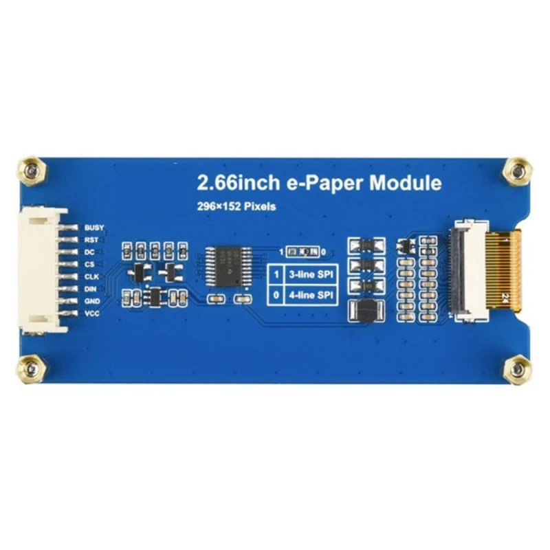 

2.66 inch E-Ink Display Module Electronic E-paper Sreen with Embedded Controller SPI Interface for Raspberry Pi/STM32