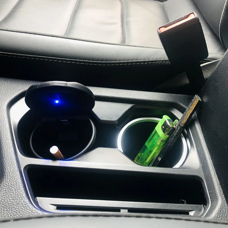 Автомобильные аксессуары LED пепельница для сигарет Nissan Qashqai Juke Mitsubishi Asx Lancer Outlander