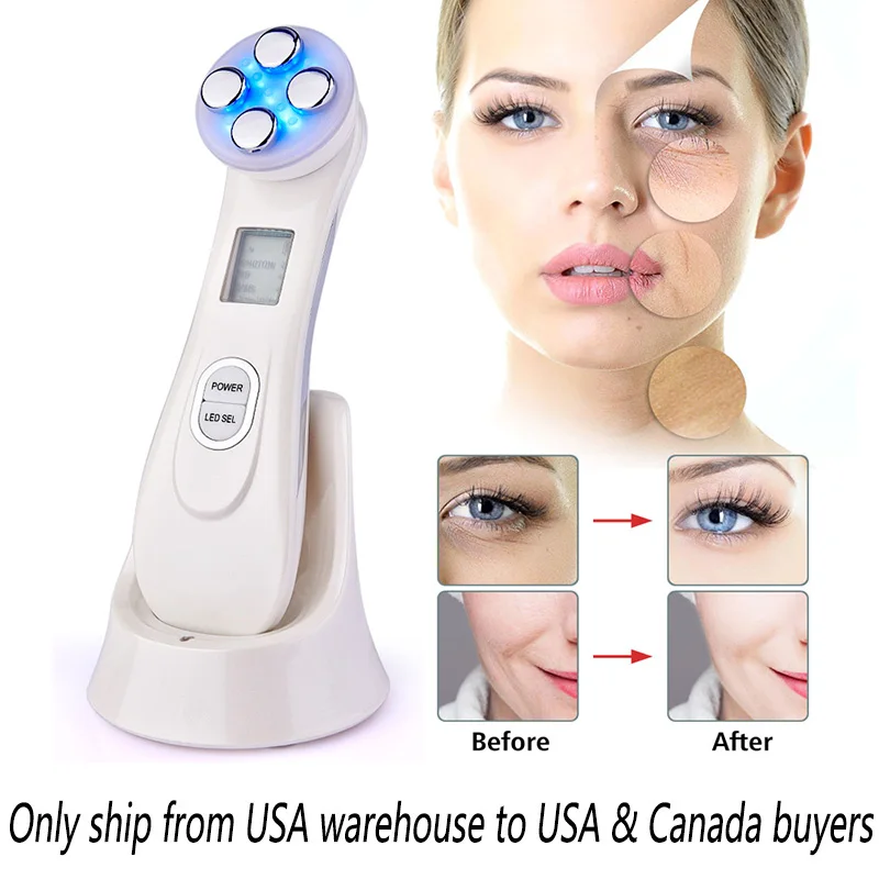 Радиочастотный светодиодный фотонный аппарат для омоложения кожи лица | Красота