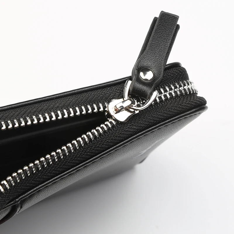 Мужской кошелек мужской короткий вертикальный на молнии Для водительских прав