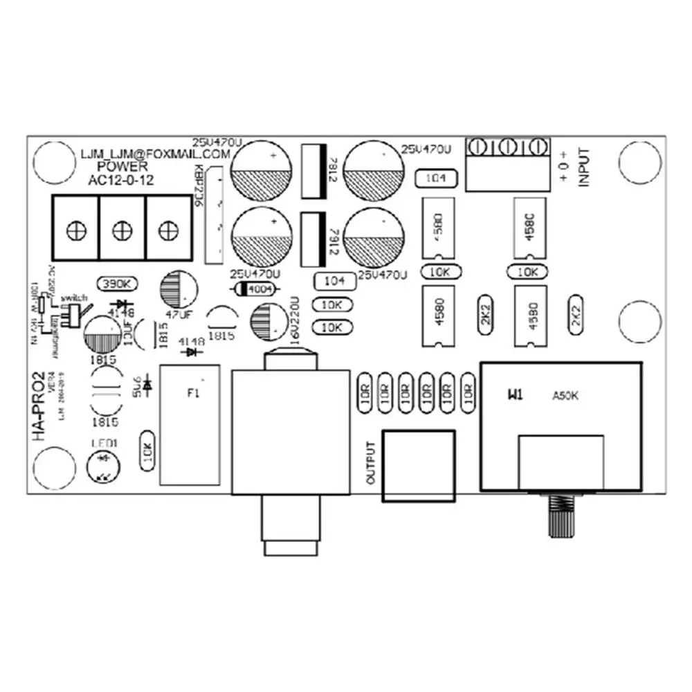 Комплекты платы усилителя для наушников HA-PRO2 сделай сам сверхнизкий уровень шума