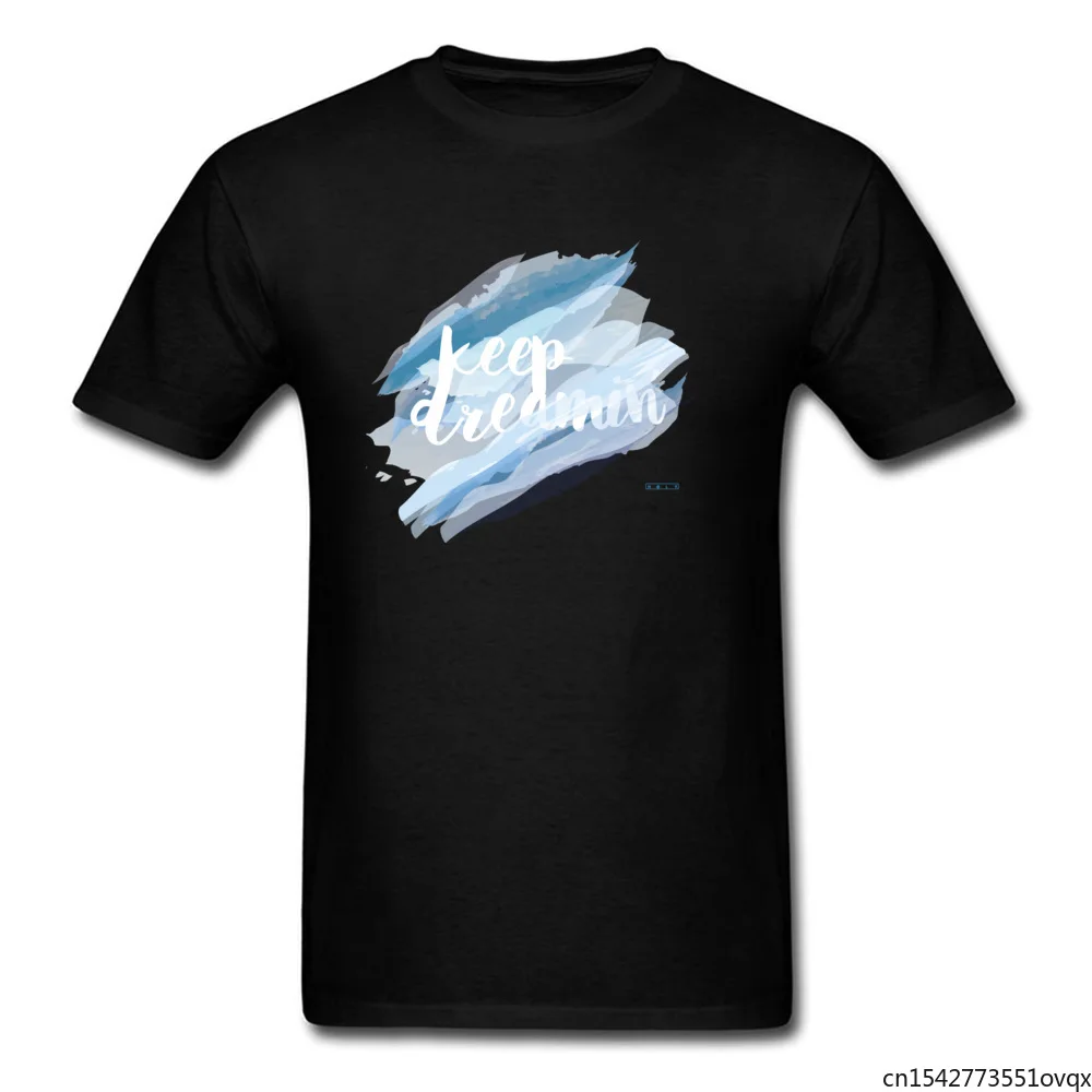

Skull Made Tshirts Keep Dreamin Printed on Plain Palestine Clothes Wholesale Round Collar Tops Tees