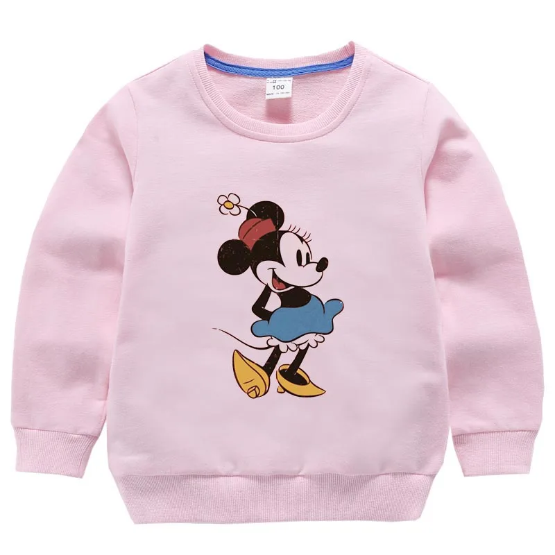 Girls Boy Sweatshirt Ulzzang Street Clothing Mickey Minnie Series Harajuku Print Sweater Harajuku Casual Sweatshirt - Цвет: 16