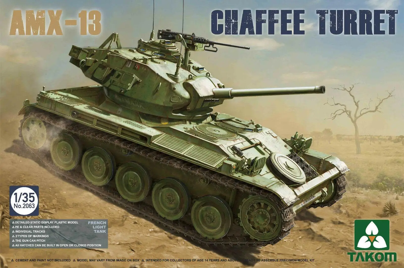

Takom 1/35 2063 French Light Tank AMX-13 Chaffee Turret