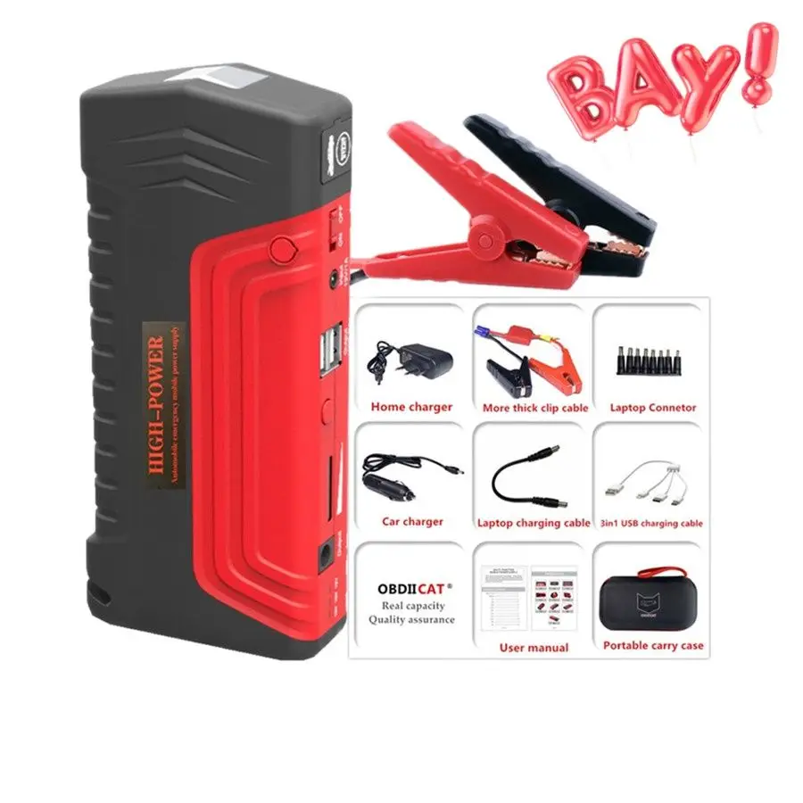 

A++ quality D5 Mobile Portable Mini Car Jump Starter Car Jumper 12V Booster Power Battery Charger Phone Laptop Power Bank