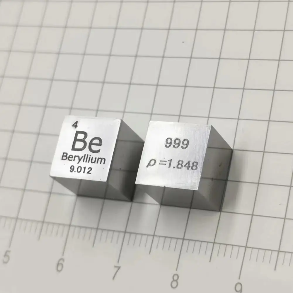 

Beryllium Metal 10mm Density Cube 99.9% Pure for Element Collection