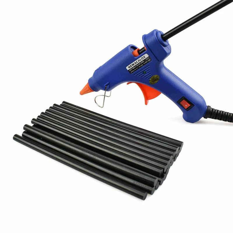 

10pcs Black Hot Melt Glue Stick Colored 7mm For Heat Gun Glue High Viscosity Adhesive Sticks Rod DIY Art Craft Hand Repair Tool
